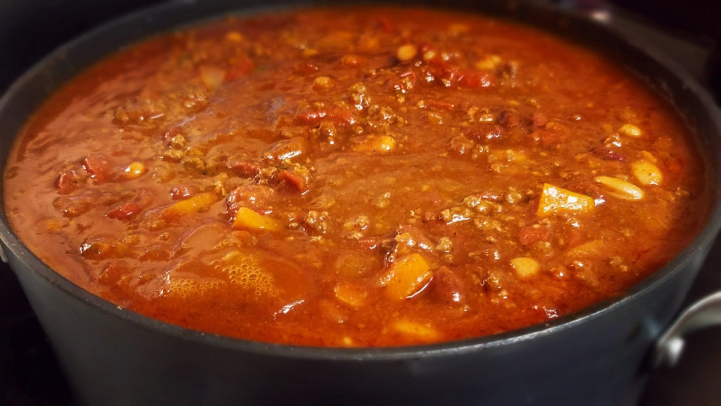 award winning awesome sweet smokey spicy chili pot recipe for freezing