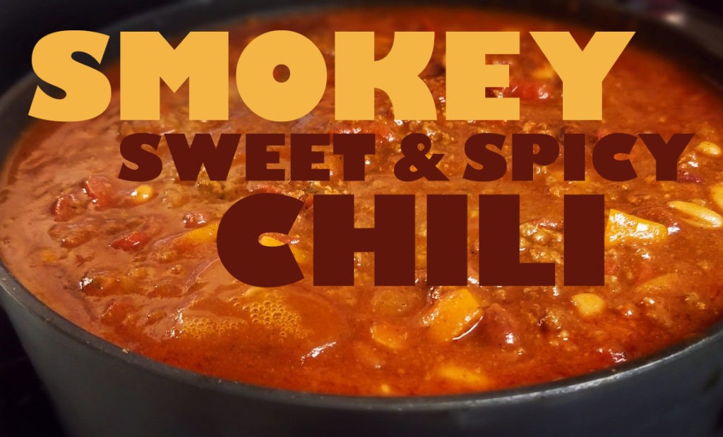 award winning awesome sweet smokey spicy chili pot recipe for freezing
