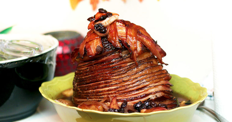 Apple Cherry Glazed Holiday Ham Recipe