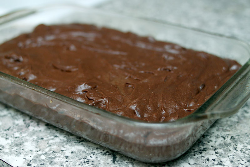 Fudgy chocolate chunk homemade brownie mix