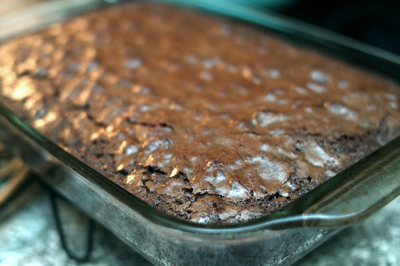 Fudgy chocolate chunk homemade brownie recipe