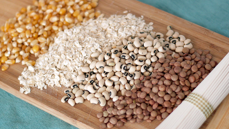 grains and beans for food storage prepping for beginners