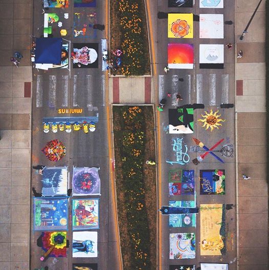 Chalk Walk overhead from 2019