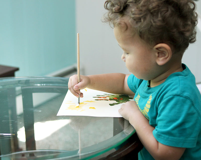 Toddler painting craft for preschool and younger